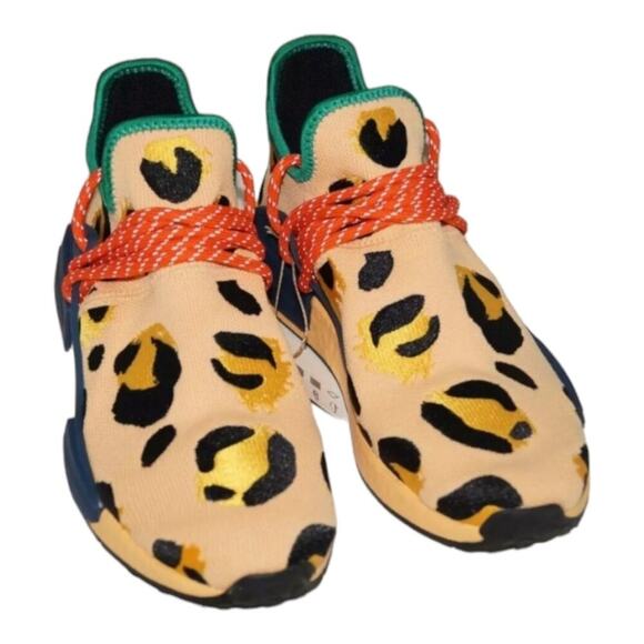 ADIDAS x PHARELL WILLIAMS MENS HU NMD ANIMAL PRINT SNEAKERS SHOES Size 10 11 NEW - Picture 1 of 15